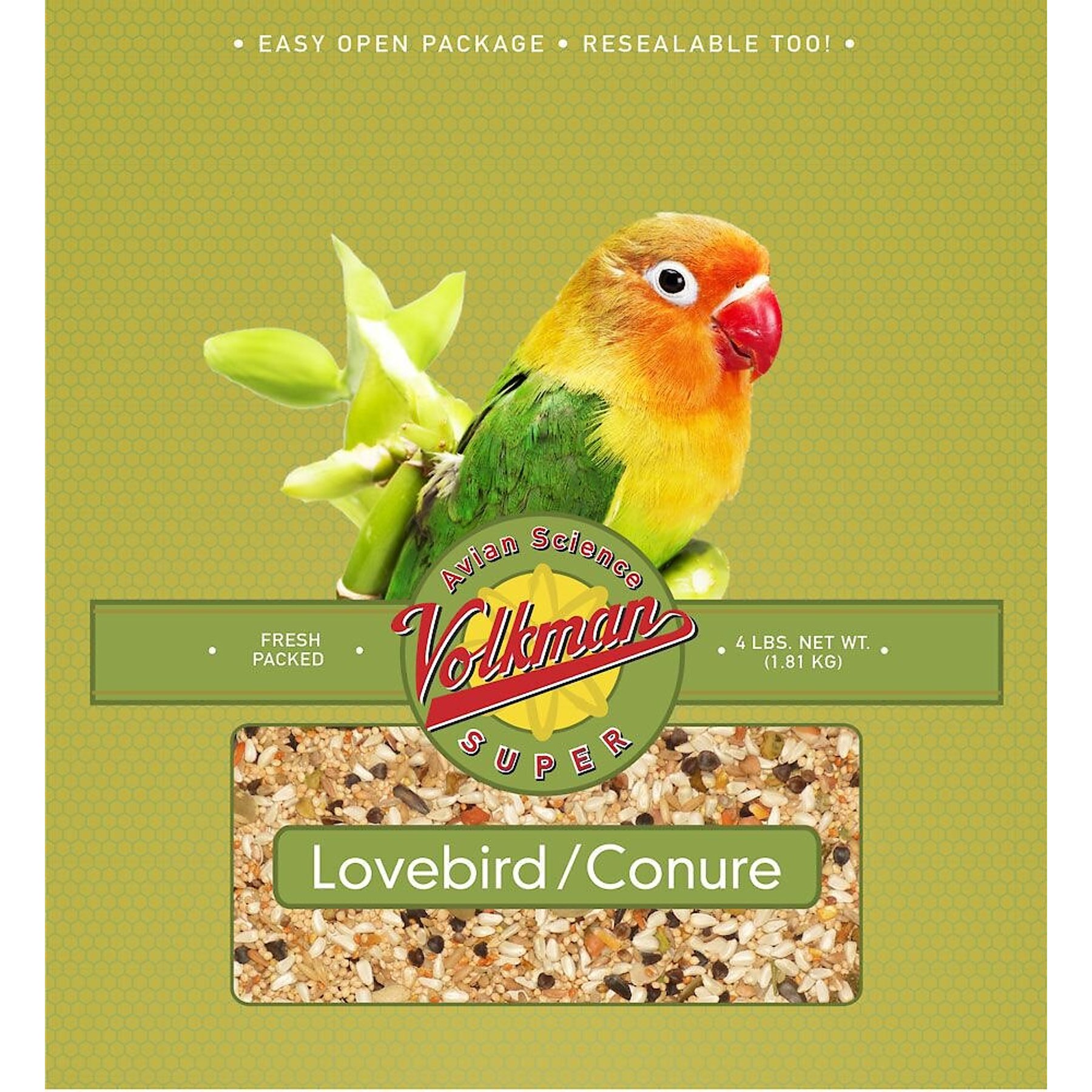 Volkman Avian Science Lovebird & Conure Food, 4-lb bag