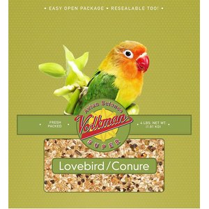 Volkman Avian Science Lovebird & Conure Food, 4-lb bag