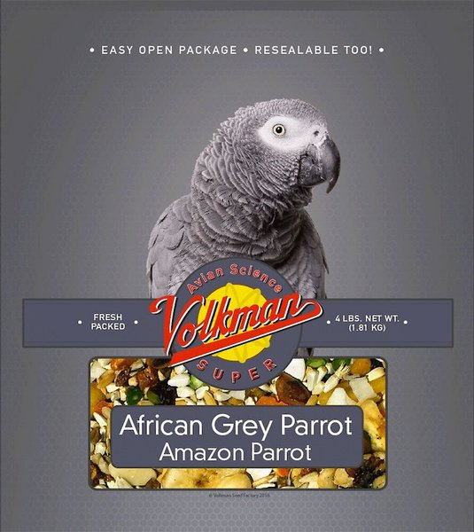 Volkman Avian Science Super African Grey Parrot & Amazon Parrot Food