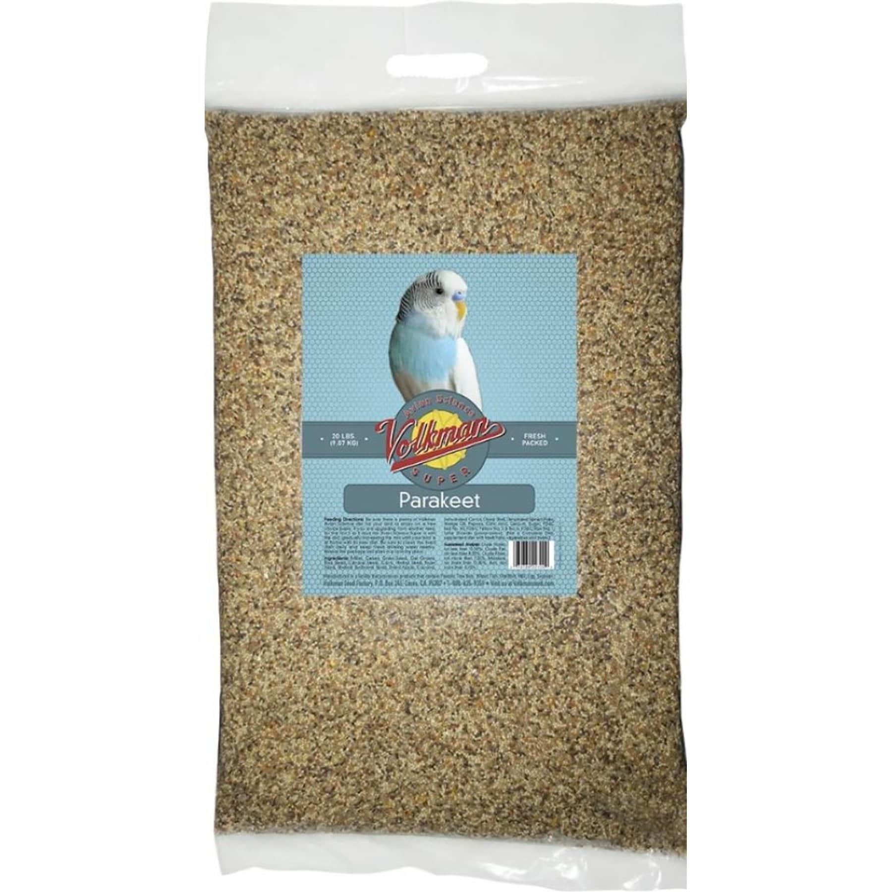 Volkman Avian Science Super Parakeet Bird Food, 20-lb