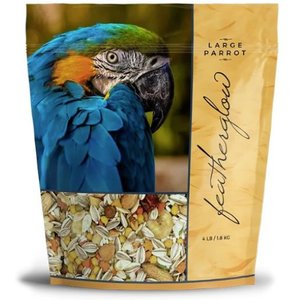 Volkman Featherglow Large Parrot Bird Food, 4-lb