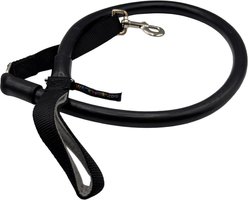 WACKYwalk'r WUNDER Rubber No-Pull Dog Leash, Black, Large: 4.5-ft long, 3/4-in wide