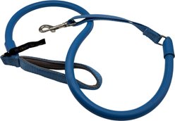 WACKYwalk'r WUNDER Rubber No-Pull Dog Leash, Blue, Medium: 4.5-ft long, 9/16-in wide