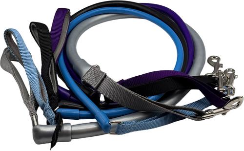 Show full view: WACKYwalk'r WUNDER Rubber No-Pull Dog Leash, Blue, Medium: 4.5-ft long, 9/16-in wide slide 3 of 4