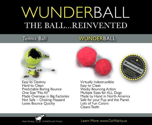 Show full view: WACKYwalk'r WUNDERBALL Fetch Dog Toy, Color Varies, Small slide 8 of 10