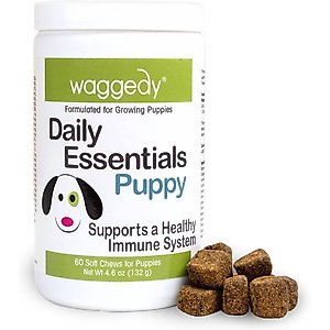 waggedy Daily Essential Immune Support Puppy Supplement, 60 count