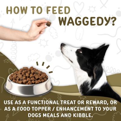 Show full view: waggedy Daily Essentials Adult Multivitamin & Immune System Supporter Soft & Chewy Dog Treats, 120 count slide 6 of 8