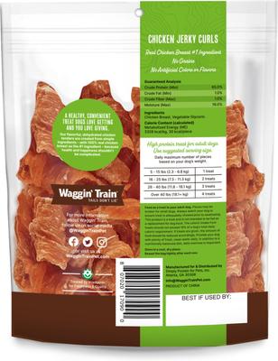 Show full view: Waggin' Train Chicken Jerky Curls Dog Treats, 16-oz bag slide 4 of 10