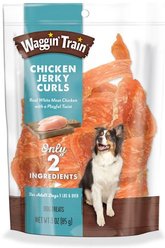 Waggin' Train Chicken Jerky Curls Dog Treats, 3-oz bag
