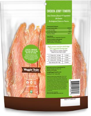 Show full view: Waggin' Train Chicken Jerky Tenders Limited Ingredient Dog Treats, 18-oz bag slide 4 of 12