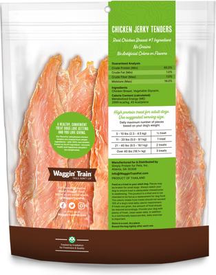 Show full view: Waggin' Train Chicken Jerky Tenders Limited Ingredient Dog Treats, 30-oz bag slide 4 of 12