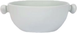 Waggo Bobble Ceramic Cat & Dog Bowl, Medium, Light Grey, 4-cup