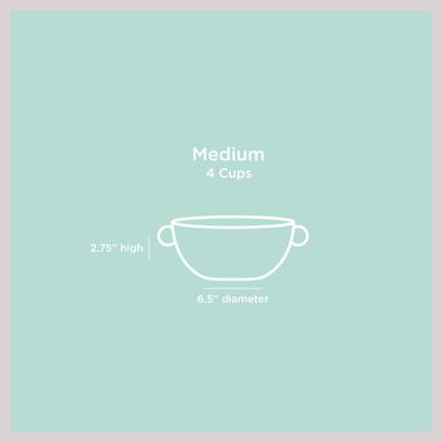 Show full view: Waggo Bobble Ceramic Cat & Dog Bowl, Medium, Light Grey, 4-cup slide 4 of 4