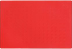 Waggo Bubble Silicone Non-skid Dog & Cat Placemat, Cherry, 8-cup
