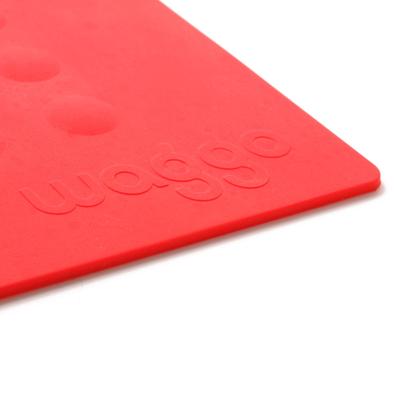 Show full view: Waggo Bubble Silicone Non-skid Dog & Cat Placemat, Cherry, 8-cup slide 3 of 6