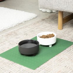 Waggo Bubble Silicone Non-skid Dog & Cat Placemat, Forest Green slide 2 of 3