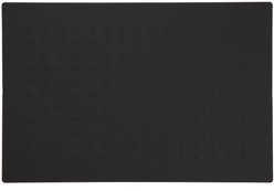 Waggo Bubble Silicone Non-skid Dog & Cat Placemat, Black, 2-cup