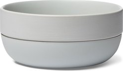 Waggo Cling Non-Skid Silicone Bottom Dog & Cat Bowl, Grey, Small, 4-cup