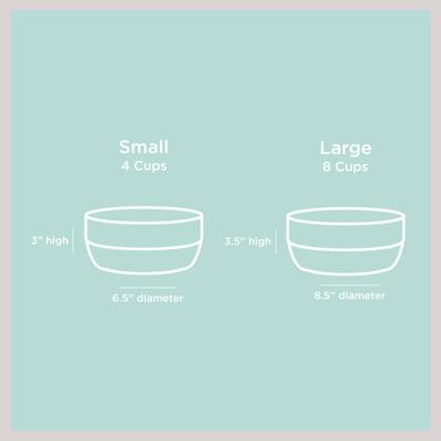 Show full view: Waggo Cling Non-Skid Silicone Bottom Dog & Cat Bowl, Grey, Small, 4-cup slide 6 of 7