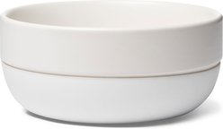 Waggo Cling Non-Skid Silicone Bottom Dog & Cat Bowl, White, Large, 8-cup