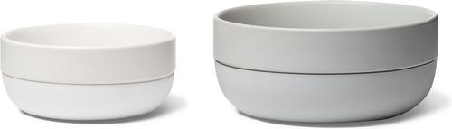 Show full view: Waggo Cling Non-Skid Silicone Bottom Dog & Cat Bowl, White, Small, 4-cup slide 5 of 7