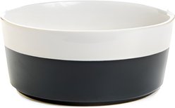 Waggo Dipper Ceramic Dog & Cat Bowl, Black, 4-cup