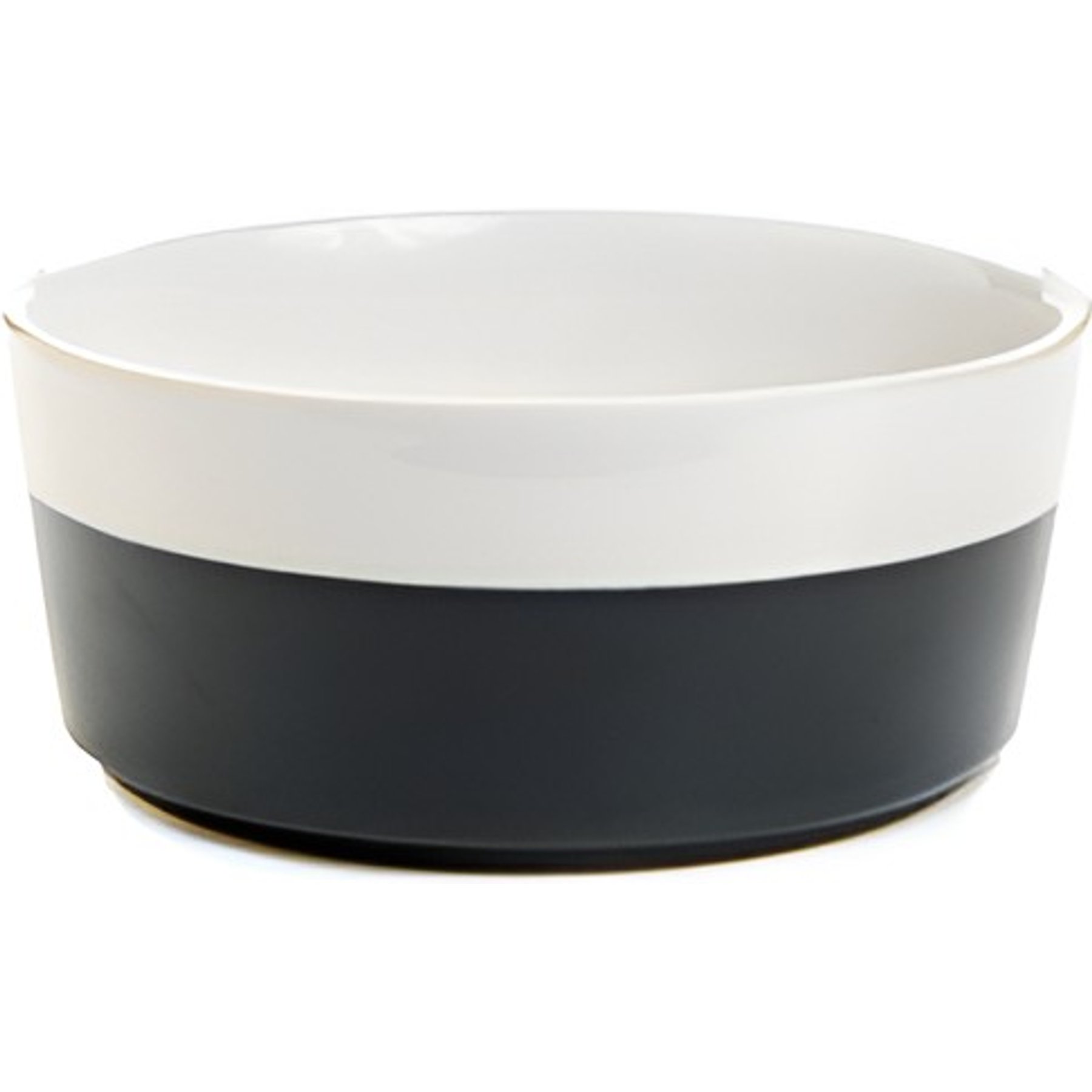 Waggo Dipper Ceramic Dog & Cat Bowl, Black, 4-cup