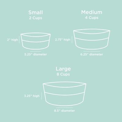 Show full view: Waggo Dipper Ceramic Dog & Cat Bowl, Buttercream, 4-cup slide 6 of 7