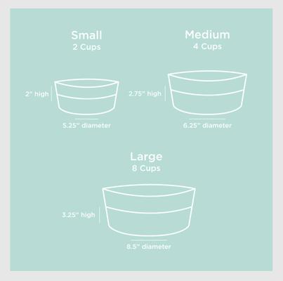 Show full view: Waggo Dipper Ceramic Dog & Cat Bowl, Cloud, 8-cup slide 4 of 5