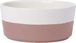 Waggo Dipper Ceramic Dog & Cat Bowl, Mauve, Medium, 4-cup
