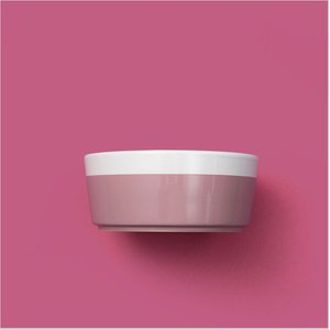 Waggo Dipper Ceramic Dog & Cat Bowl, Mauve, Medium, 4-cup
