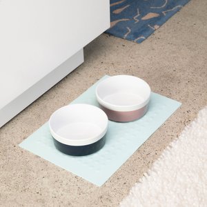 Waggo Dipper Ceramic Dog & Cat Bowl, Mauve, Medium, 4-cup