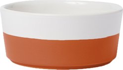 Waggo Dipper Ceramic Dog & Cat Bowl, Teracotta, Medium, 4-cup