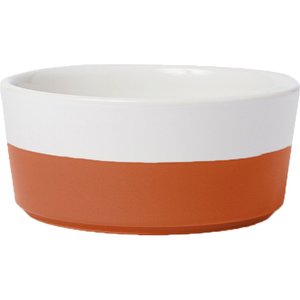 Waggo Dipper Ceramic Dog & Cat Bowl, Teracotta, Medium, 4-cup