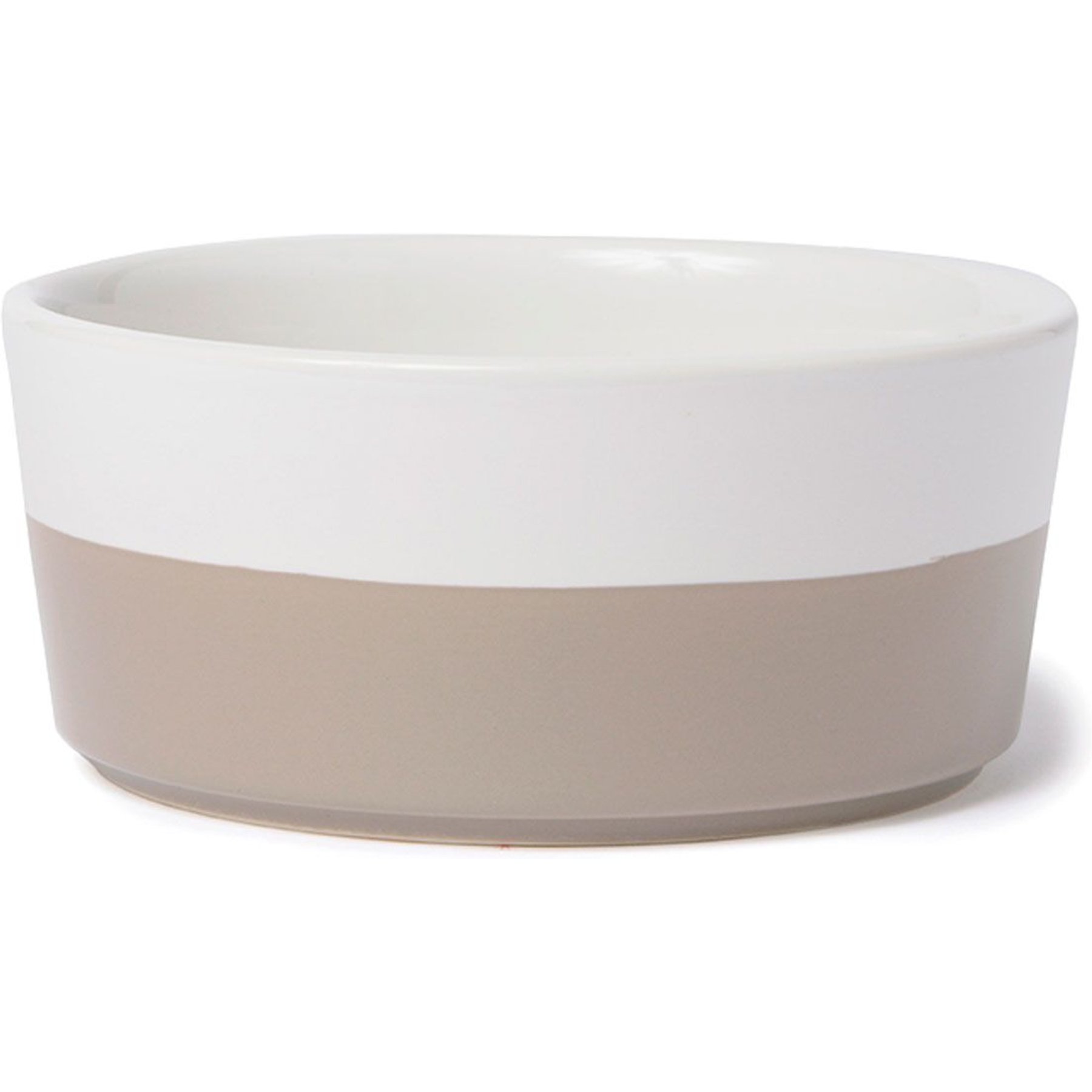 Waggo Dipper Ceramic Dog & Cat Bowl, Vintage Grey, 2-cup
