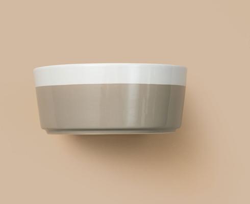 Show full view: Waggo Dipper Ceramic Dog & Cat Bowl, Vintage Grey, 8-cup slide 3 of 8