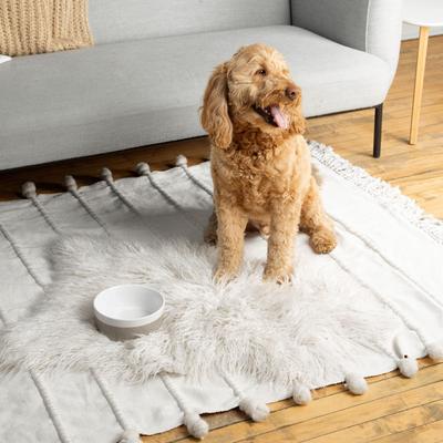 Show full view: Waggo Dipper Ceramic Dog & Cat Bowl, Vintage Grey, 8-cup slide 4 of 8