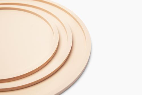 Show full view: Waggo Habit Circle Silicone Dog & Cat Placemat, 2 count, Rose, Medium slide 2 of 6