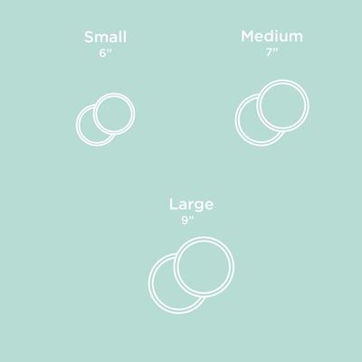 Show full view: Waggo Habit Circle Silicone Dog & Cat Placemat, 2 count, Rose, Medium slide 5 of 6