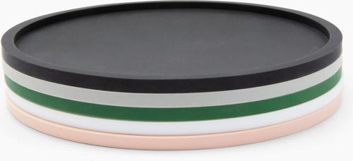 Show full view: Waggo Habit Circle Silicone Dog & Cat Placemat, 2 count, White, Small slide 3 of 5