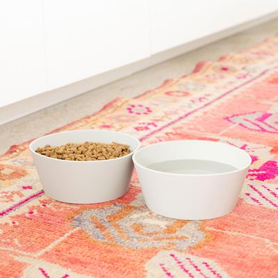 Show full view: Waggo Habit Non-Skid Silicone Cat & Dog Bowl, Medium, Light Grey, 4-cup slide 2 of 5