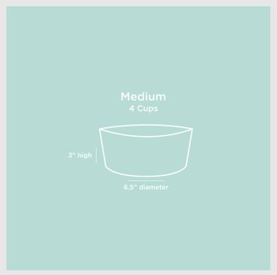 Show full view: Waggo Habit Non-Skid Silicone Cat & Dog Bowl, Medium, Light Grey, 4-cup slide 5 of 5