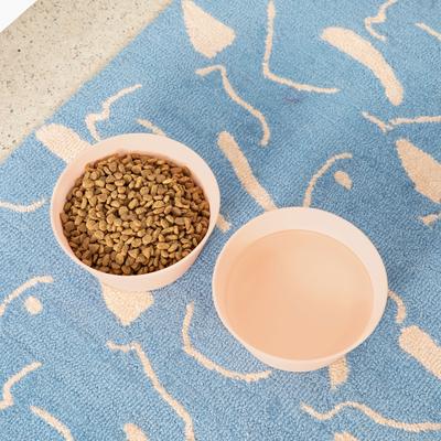 Show full view: Waggo Habit Non-Skid Silicone Cat & Dog Bowl, Medium, Rose, 4-cup slide 3 of 5