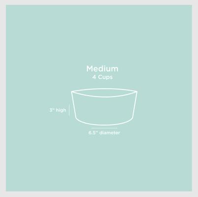 Show full view: Waggo Habit Non-Skid Silicone Cat & Dog Bowl, Medium, Rose, 4-cup slide 5 of 5