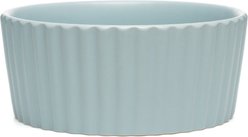 Waggo Ripple Ceramic Dog Bowl, Cloud, 4-cup