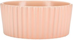 Waggo Ripple Ceramic Dog Bowl, Rose, 4-cup
