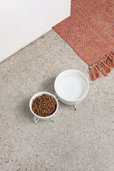 Waggo Simple Solid Dog Bowl Stand, Medium