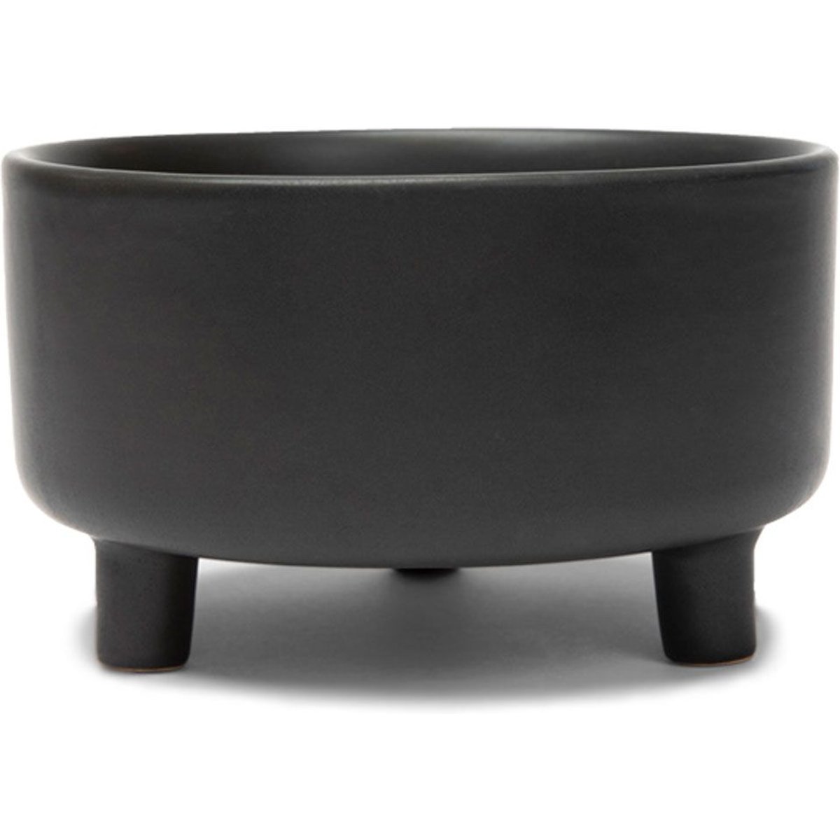 Waggo Uplift Elevated Ceramic Cat & Dog Bowl, Black, Medium, 4-cup