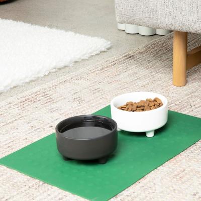 Show full view: Waggo Uplift Elevated Ceramic Cat & Dog Bowl, White, Large, 8-cup slide 5 of 10