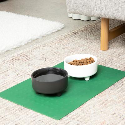 Show full view: Waggo Uplift Elevated Ceramic Cat & Dog Bowl, White, Medium, 4-cup slide 4 of 9